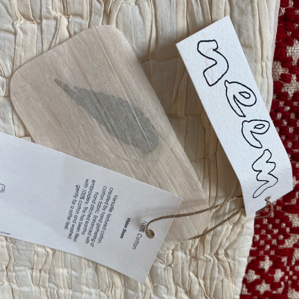 Neem 100% Cotton Luxury Natural Euro pillow sham, 26x26